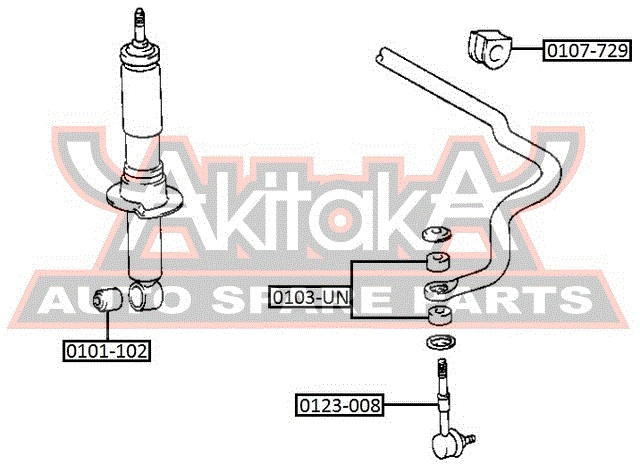 Stabilager Vorne Asva-0107-729