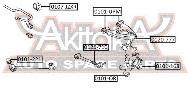 Stabilager Hinten Asva-0107-jzxr