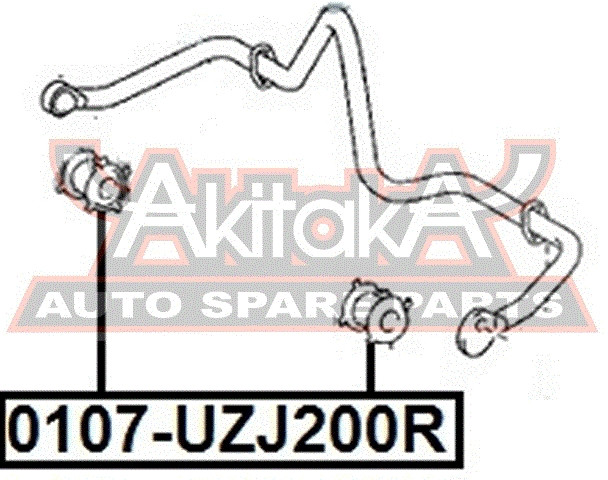 Stabilager Hinten Asva-0107-uzj200r