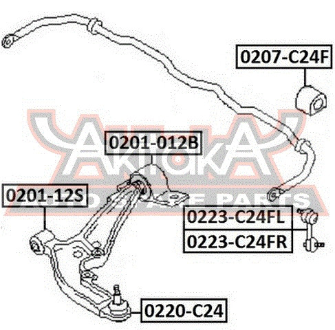 Koppelstange Vorne Asva-0223-c24fr