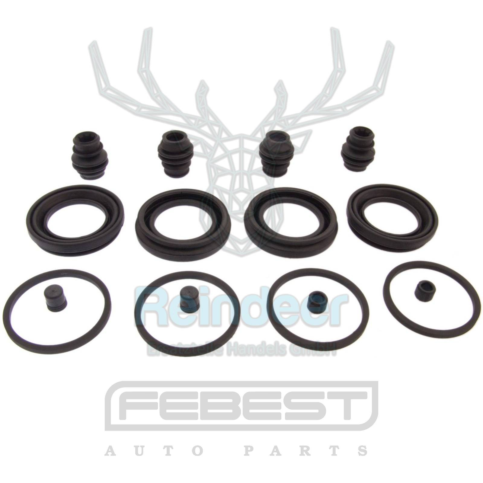 REPARATURSATZ; BREMSSATTEL passend für NISSAN X-TRAIL T30 -06, TERRANO R50 -04 /VORN/