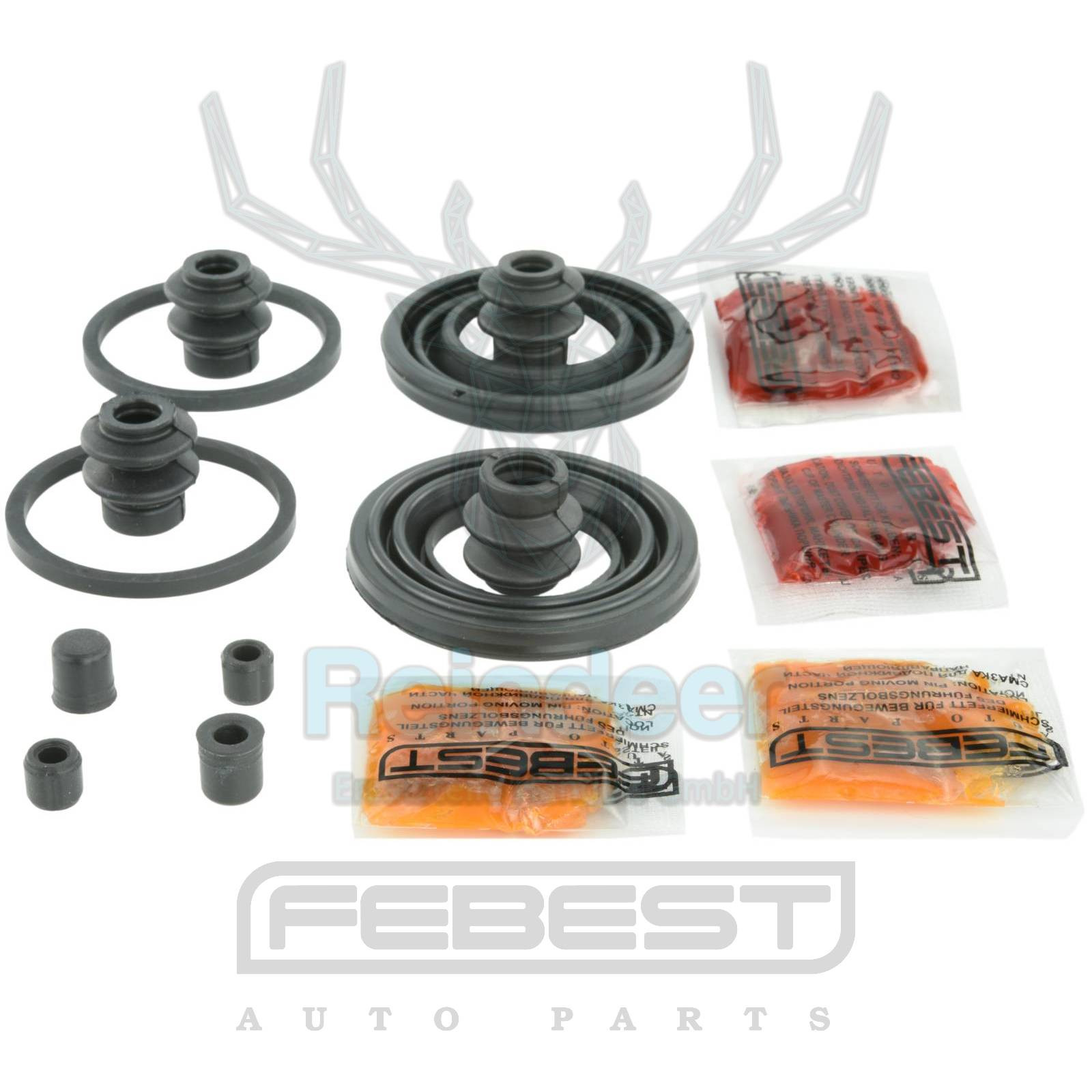 REPARATURSATZ; BREMSSATTEL passend für NISSAN 350Z/370Z 02-, MURANO 07-14, QASHQAI 08-13, QUEST 10-, PATHFINDER 12, INFINITI M35/M45 04-10, Q40/Q60/Q70 06-, QX50/QX60/QX70 07- /VORN/