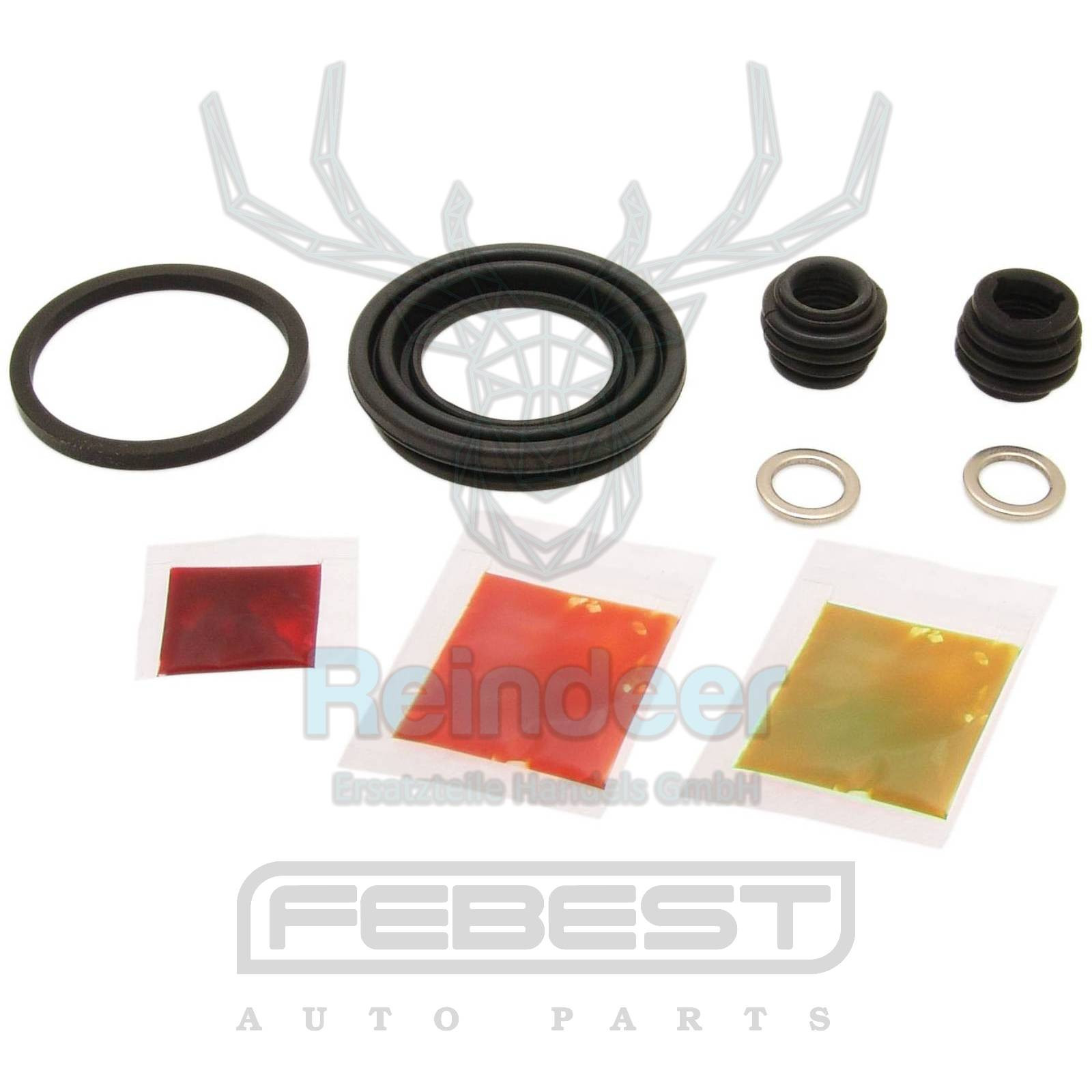 REPARATURSATZ; BREMSSATTEL passend für HONDA ACCORD 08-, CRV 07-, FRV 04-09, LEGEND 96-04, ODYSSEY 08-13, STREAM 00-14, ACURA RDX 06-12, RL 96-04, TSX 09-14 /HINTEN/