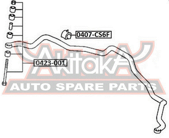 Stabilager Vorne Asva-0407-cs6f