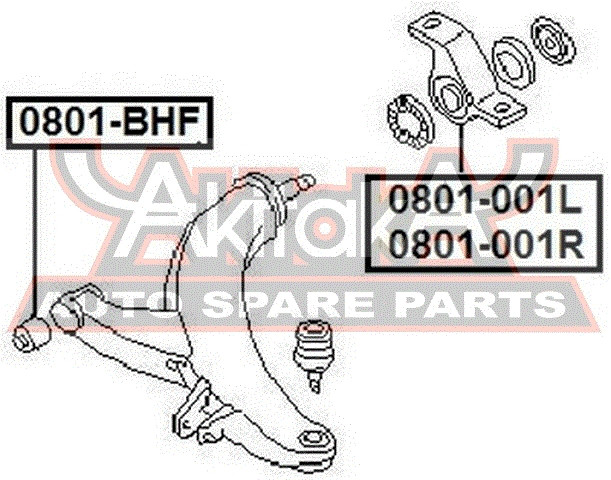 Lenkerlager Asva-0801-001l