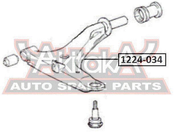 Querlenker Vorne Links Asva-1224-034