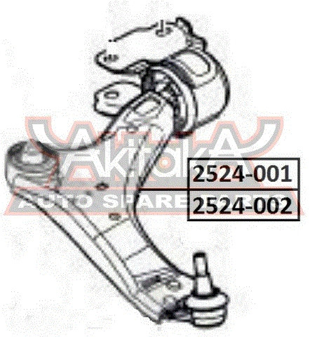 Querlenker Vorne Links Asva-2524-002