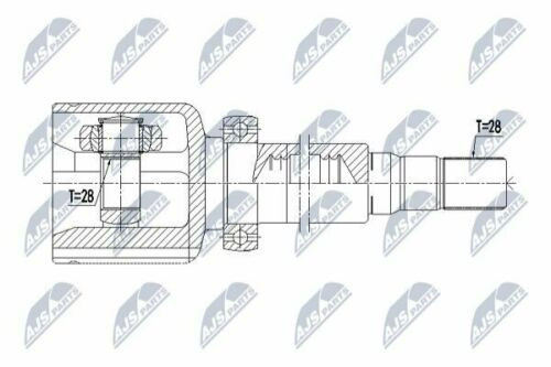 HARDYSCHEIBE, LÄNGSWELLE KARDANWELLE passend für VOLVO ENG.1.6T S60II/V60 T3/T4 10-, S80II/V70III T4 10- /RECHTS,ATM/