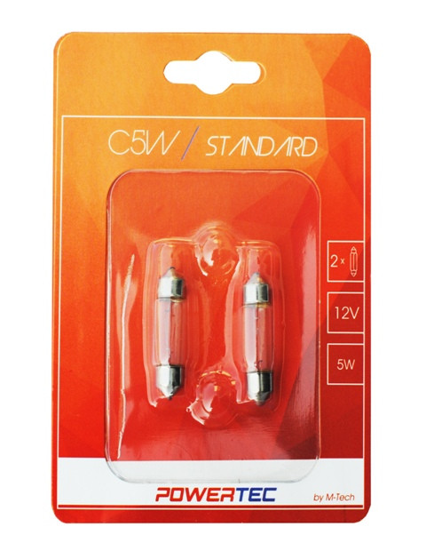 GLÜHLAMPE C5W 36MM BLISTER passend für C5W 12V 5W BLISTER /LAMPENSOCKEL: SV8,5-8 36MM/
