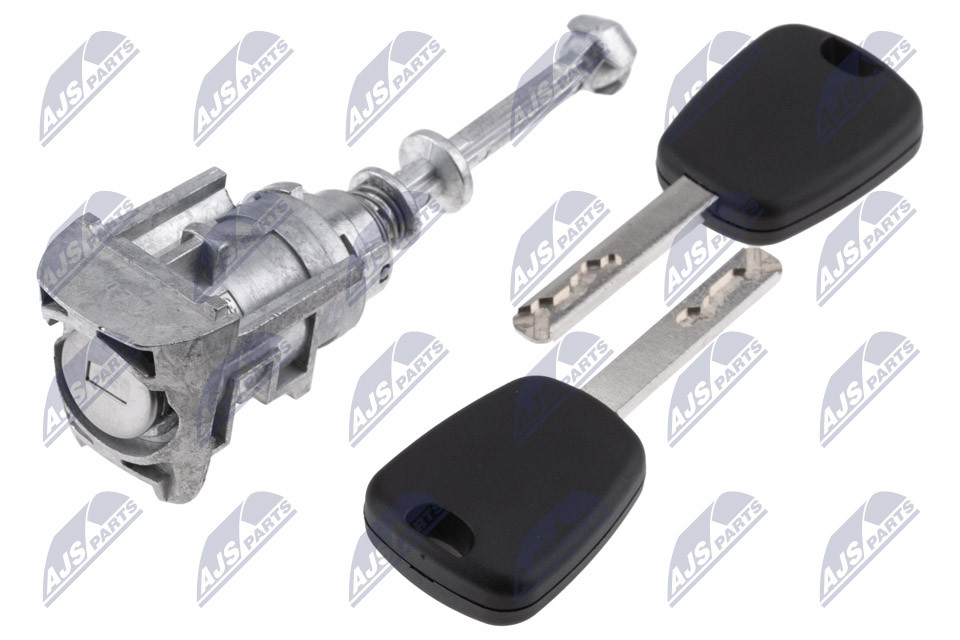TÜRSCHLOß SCHLIEßZYLINDER passend für PEUGEOT 407 2004-,CITROEN C4 2004-/INSERT LINKS+2 SCHLÜSSEL/