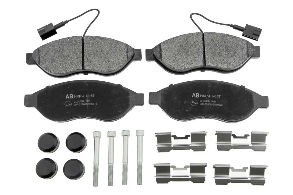 ALPHA BRAKES BREMSBELÄGE VORDERACHSE passend für FIAT DUCATO 06-, CITROEN JUMPER 06-, PEUGEOT BOXER 06-