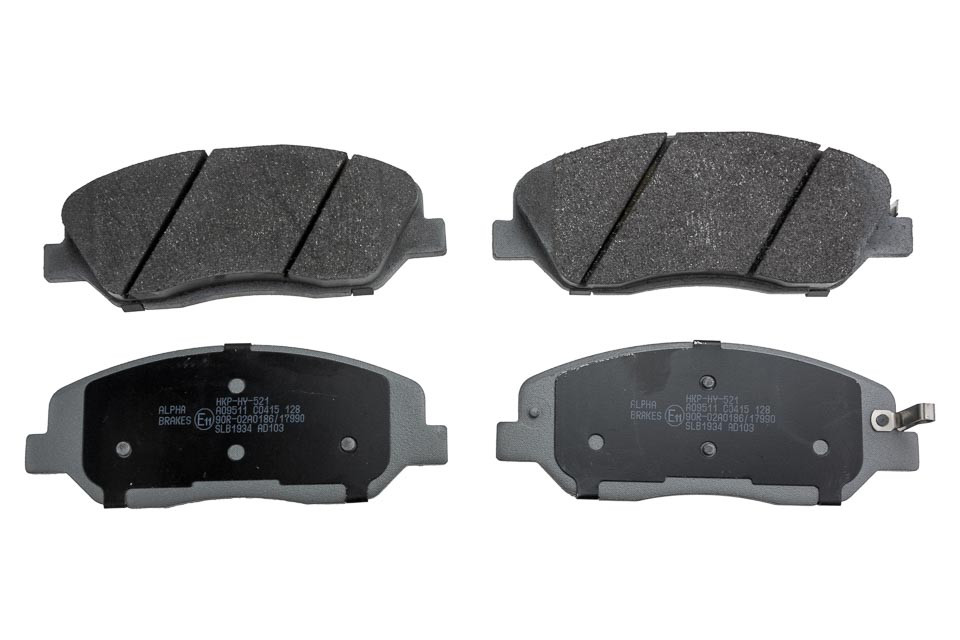 ALPHA BRAKES BREMSBELÄGE VORDERACHSE passend für HYUNDAI HYUNDAI SANTA FE II 2.7 V6, 2.2CRDI 05-