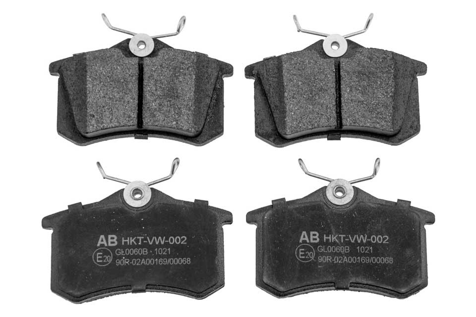 ALPHA BRAKES BREMSBELÄGE HINTERACHSE passend für VW GOLF II/III -93, PASSAT -96, SEAT CORDOBA/IBIZA -99 /TH=15MM/