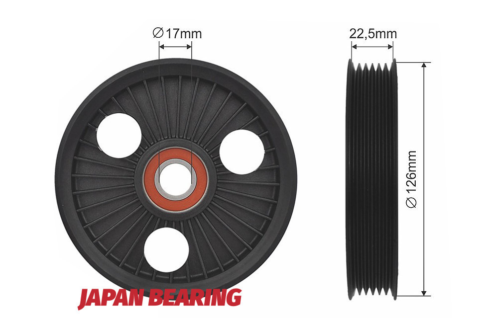 SPANNROLLE, KEILRIPPENRIEMEN passend für CITROEN JUMPY, FIAT SCUDO, PEUGEOT EXPERT, EXPERT TEPEE 2.0D 01.07-