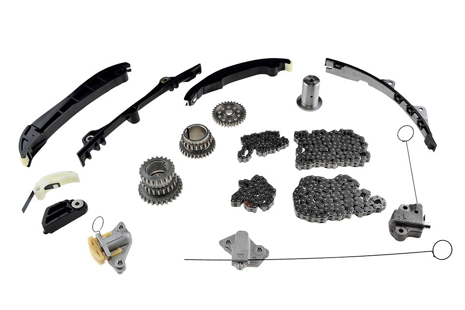 STEUERKETTENSATZ passend für JEEP GRAND CHEROKEE 3.6 11-, CHEROKEE 3.6 14-, WRANGLER 3.6 12-, DODGE JOURNEY 3.6 11-, DURANGO 3.6 12-, RAM1500 3.6 14-, CHRYSLER 300C 3.6 11-