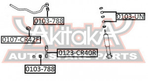 Stabilager Vorne Asva-0107-cr42f