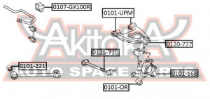 Stabilager Hinten Asva-0107-gx100r