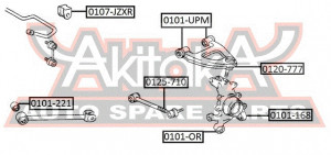 Stabilager Hinten Asva-0107-jzxr