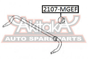 Stabilager Vorne Asva-2107-mgef