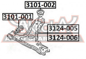 Querlenker Unten Links Asva-3124-006