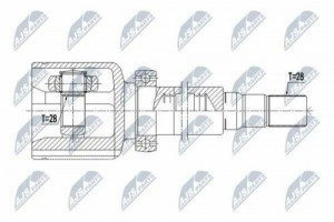 HARDYSCHEIBE, LÄNGSWELLE KARDANWELLE passend für VOLVO ENG.1.6T S60II/V60 T3/T4 10-, S80II/V70III T4 10- /RECHTS,ATM/