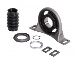47 mm x 196 mm (21 Zoll) Wellenhalterung für MERCEDES Sprinter, VW Crafter, SPICER, Höhe 68/73 mm, Abdeckung + Windabweiser