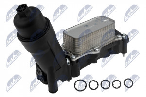 ÖLKÜHLER MIT FILTER passend für JEEP GRAND CHEROKEE 3.0,3.6 2014-,CHEROKEE 3.2 2014-,WRANGLER 3.6 2014-,DODGE RAM 1500 3.0,3.6,5.7 2014- /ohne Sensor/