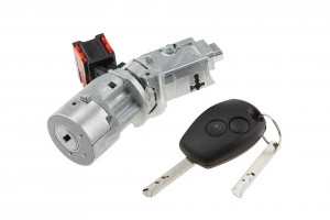 ZÜNDSCHLOSS ZÜNDSCHALTER passend für RENAULT CLIO III -2012,KANGOO III -2012,MODUS -2008,MASTER 2010-,OPEL MOVANO 2010-/JEDEN KLUCZYK+GROT KLUCZYKA W KOMPLECIE/
