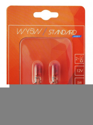 GLÜHLAMPE WY5W BLISTER passend für WY5W ORANGE BLISTER /LAMPENSOCKEL W2,1X9,5D/