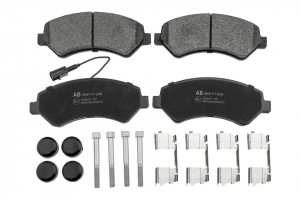ALPHA BRAKES BREMSBELÄGE VORDERACHSE passend für FIAT DUCATO 06-, CITROEN JUMPER 06-, PEUGEOT BOXER 06-