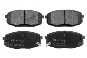 ALPHA BRAKES BREMSBELÄGE VORDERACHSE passend für KIA CEE'D 06-, HYUNDAI I30 07-, KIA CARENS II 02-