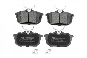 ALPHA BRAKES BREMSBELÄGE HINTERACHSE passend für MITSUBISHI CARISMA 99-, SPACE STAR 00-, COLT 06-, VOLVO S40 95-03