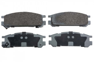 ALPHA BRAKES BREMSBELÄGE HINTERACHSE passend für SUBARU LEGACY 2WD/4WD 89-98, IMPREZA 2WD/4WD 92-98, SVX 92-