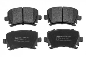 ALPHA BRAKES BREMSBELÄGE HINTERACHSE passend für VW GOLF V/VI 04-, PASSAT 05-, SKODA OCTAVIA 04-, SUPERB 08-
