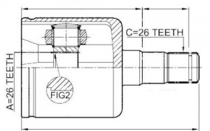 HARDYSCHEIBE, LÄNGSWELLE KARDANWELLE passend für VOLVO S40/V50 2.4I, 2.4D D5, 2.5I T5 04-, C30/C70 2.4I, 2.4D D5, 2.5I T5 06- /LINKS/