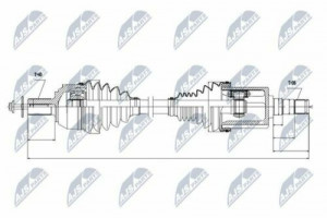 ANTRIEBSWELLE passend für VOLVO S60/V60 T2,T3 1.5,1.6T 15- /LINKS,ATM/
