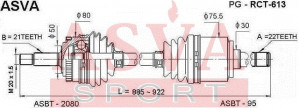 Antriebswelle Rechts Asva-pg-rct-613