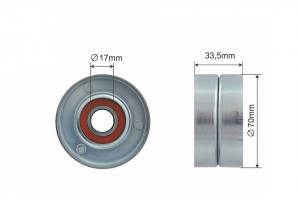 SPANNROLLE, KEILRIPPENRIEMEN passend für ALFA ROMEO 159, BRERA, SPIDER, BUICK ENCLAVE, LA CROSSE, CADILLAC BLS, CTS, CTS SPORT, SRX, STS, CHEVROLET CAMARO, CAPTIVA, CAPTIVA SPORT 2.8-3.6ALK 07.04-
