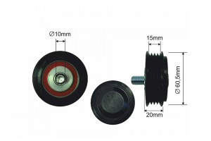 SPANNROLLE, KEILRIPPENRIEMEN passend für AUDI A4 1.9TDI 1995-,VW PASSAT 1.9TDI 1996-