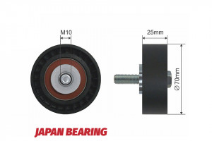 SPANNROLLE, KEILRIPPENRIEMEN passend für CITROEN C5 I, C5 II, C8, FIAT ULYSSE, LANCIA PHEDRA,PEUGEOT 406, 607, 807 2.0D/2.2D 02.00-