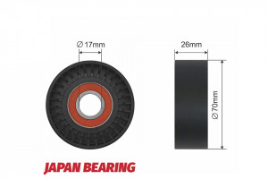 SPANNROLLE, KEILRIPPENRIEMEN passend für MERCEDES SPRINTER 3.5-T (906), SPRINTER 3-T (906), SPRINTER 4.6-T (906), SPRINTER 5-T (906) 3.0D 06.06-