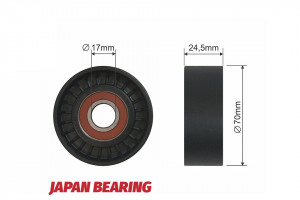 SPANNROLLE, KEILRIPPENRIEMEN passend für TOYOTA AURIS, COROLLA, URBAN CRUISER, YARIS 1.4D/2.0 08.05-07.14