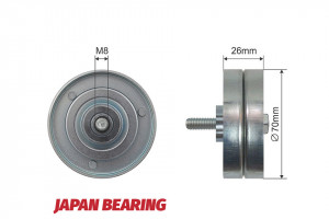 SPANNROLLE, KEILRIPPENRIEMEN passend für VW LT 28-35 II, LT 28-46 II 2.8D 05.01-07.06