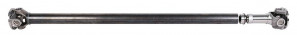 KARDANWELLE 27 x 81,8 mm, nicht verschlissen an der Gleitgelenkseite, L = 1200 mm, 2x Flansch 97 mm, SAE 60,3 mm, 4x 10 mm